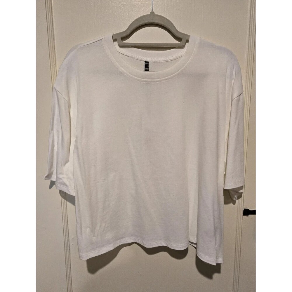 NWT UGG Tana Cropped Tee White 100% Organic Cotton Size XL PRICE FIRM